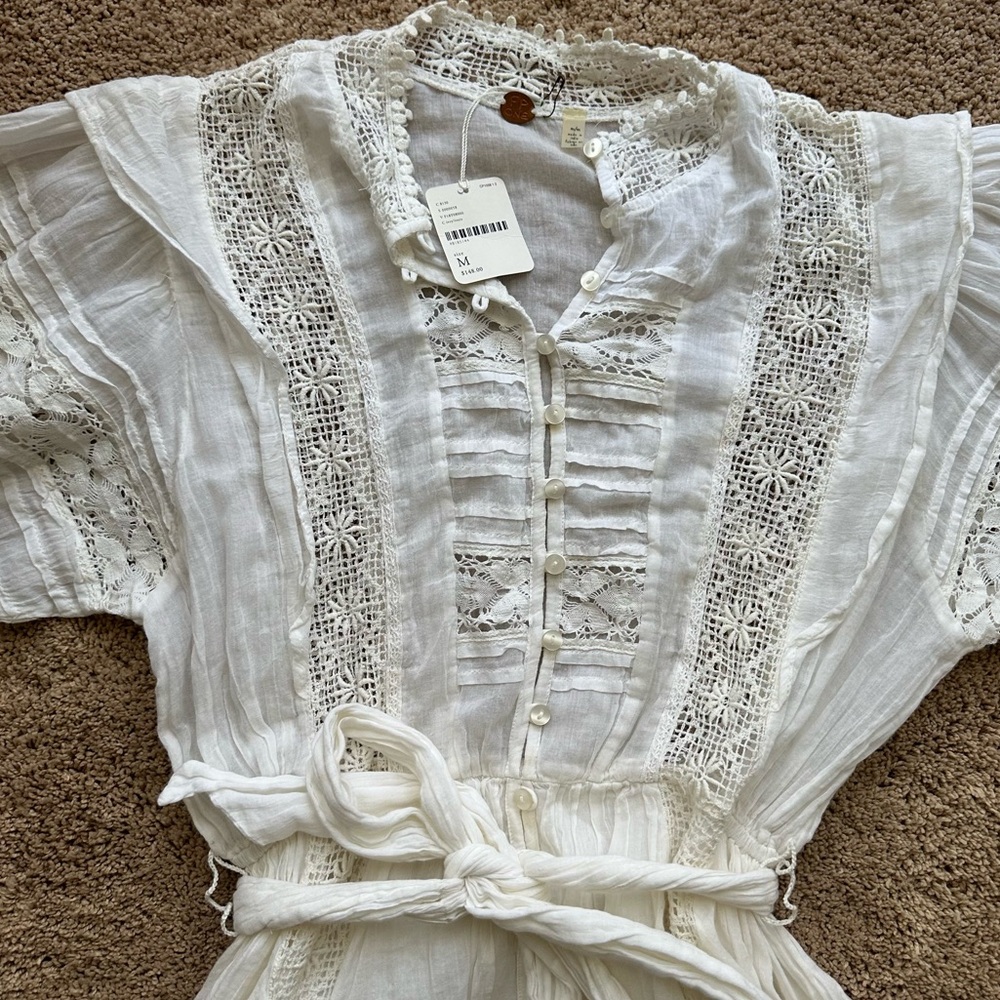 Free People White Boho Dress - Picture 4 of 10
